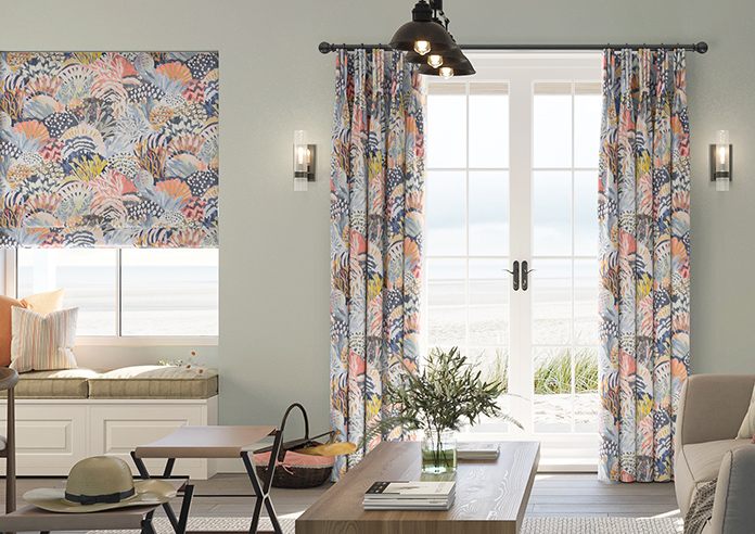 Maggie, Coral - Made to Measure Curtains - Image 3